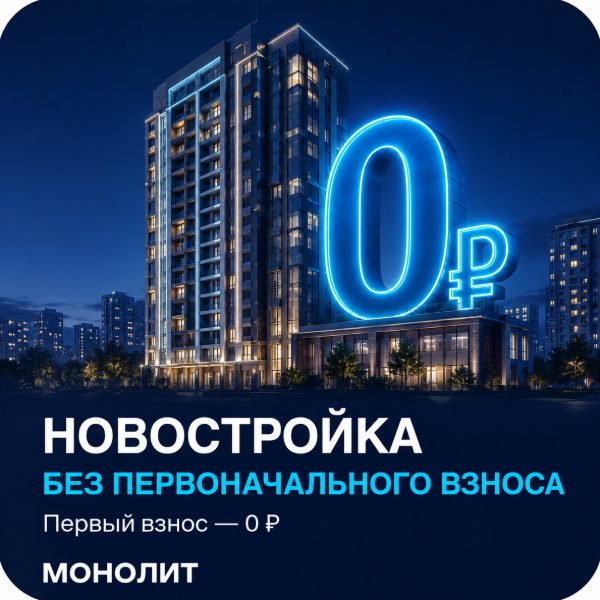 Новостройка без первоначального взноса
