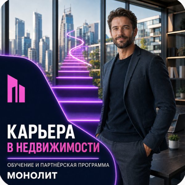 Карьера в недвижимости: обучение и партнёрская программа