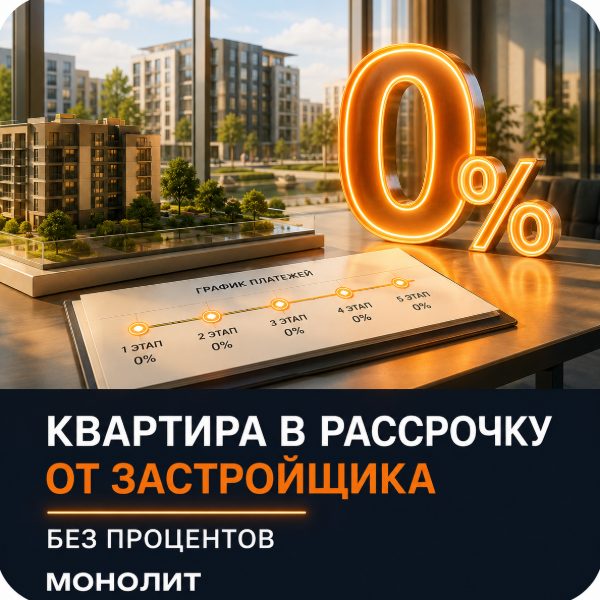 Квартира в рассрочку от застройщика