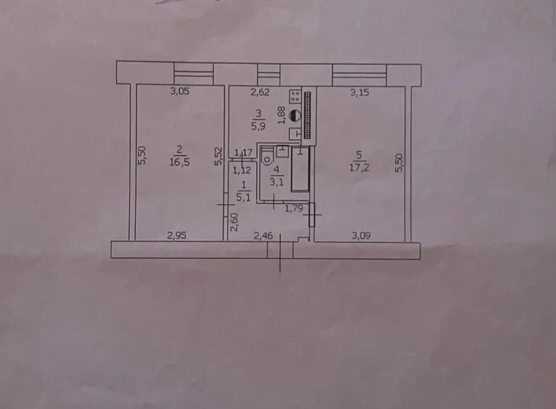 2-комнатная квартира, 47,8 м² — фото 2